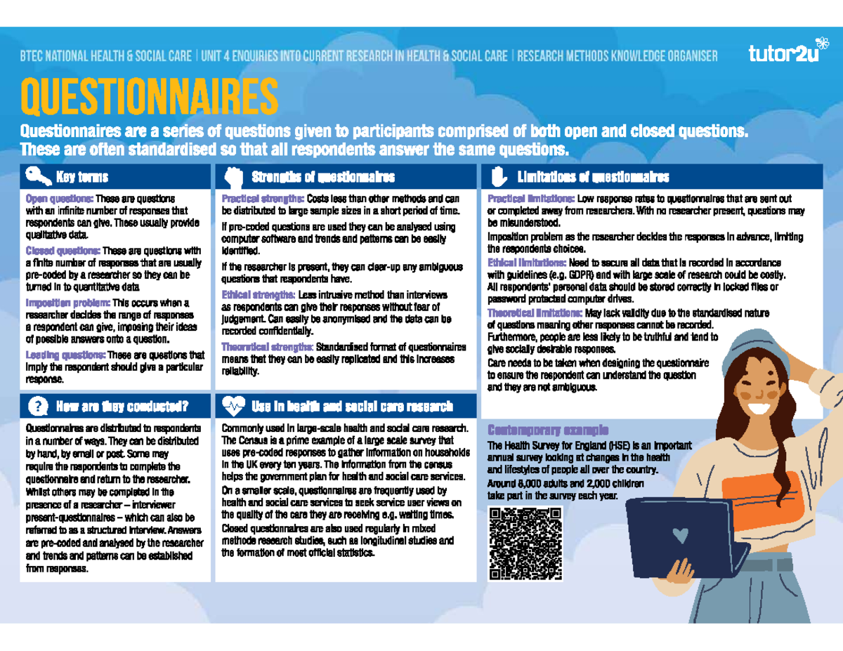 BTEC NATIONAL HEALTH SOCIAL CARE UNIT 4 RESEARCH METHODS KNOWLEDGE ...