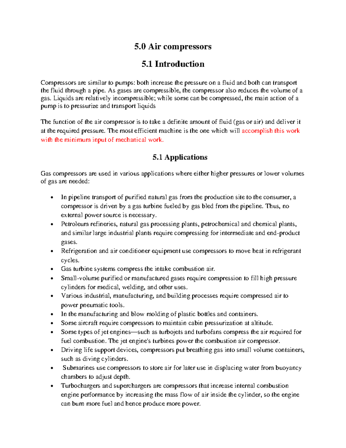 Air Compressors Overview and Applications (ENG 2021) - Studocu