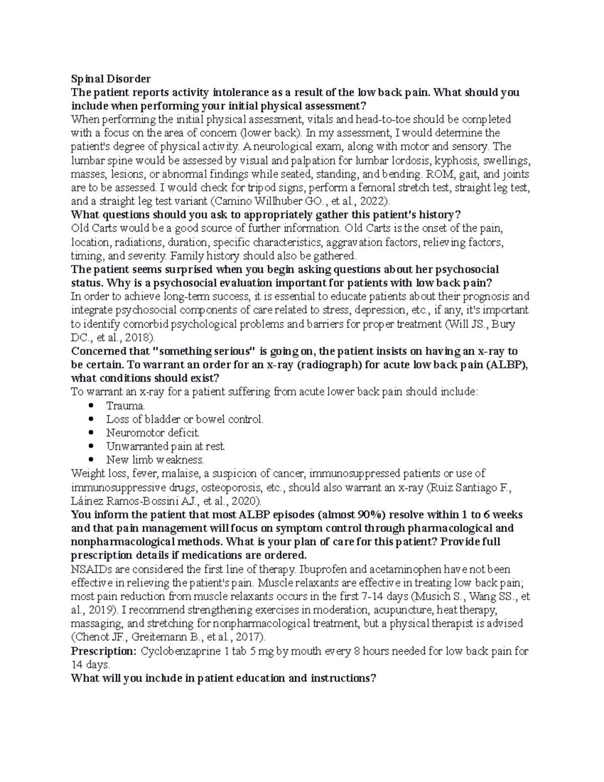 -SOAP note - Detailed SOAP note. - SOAP Note: NU: Herzing University ...