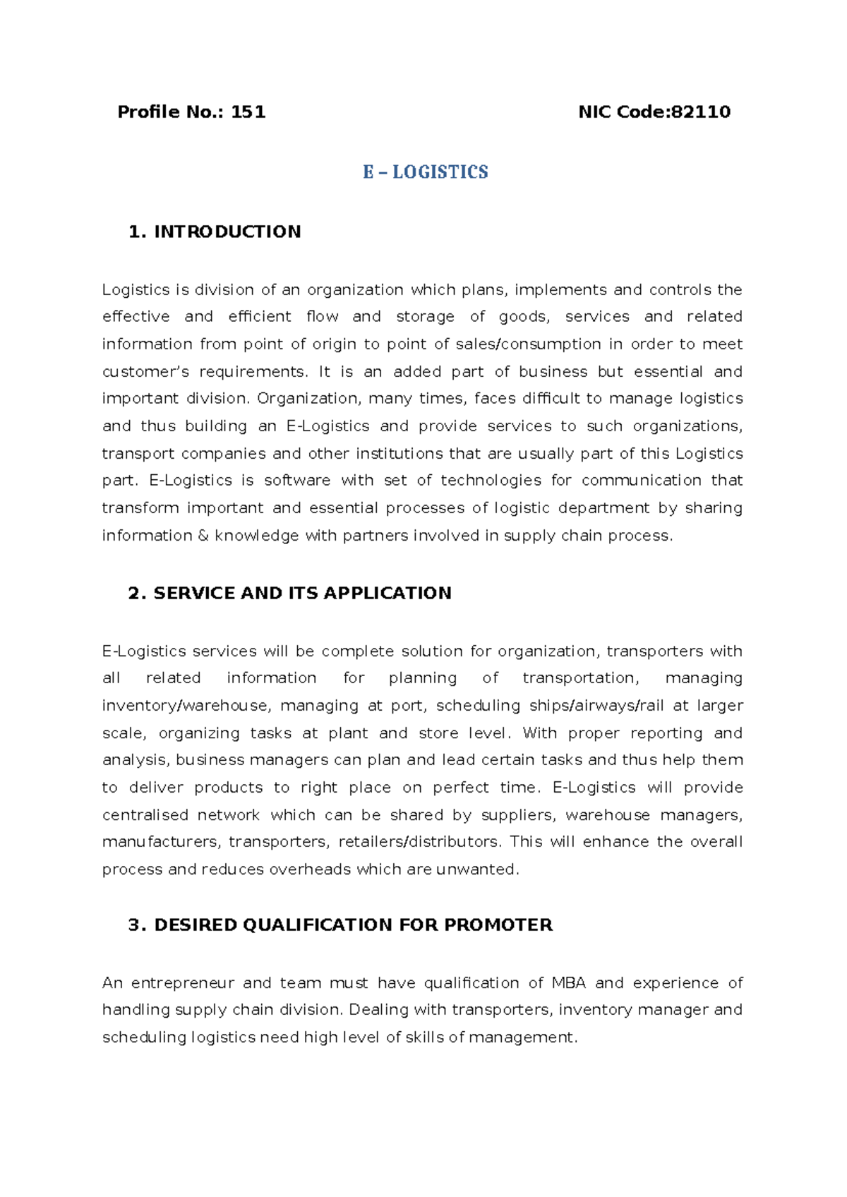 E Logistics - Lecture Notes on Supply Chain Management - Studocu