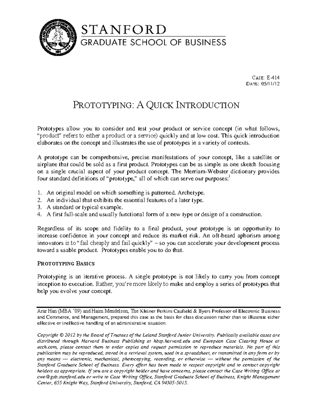 Prototyping: A Quick Introduction to Concepts and Applications - Studocu