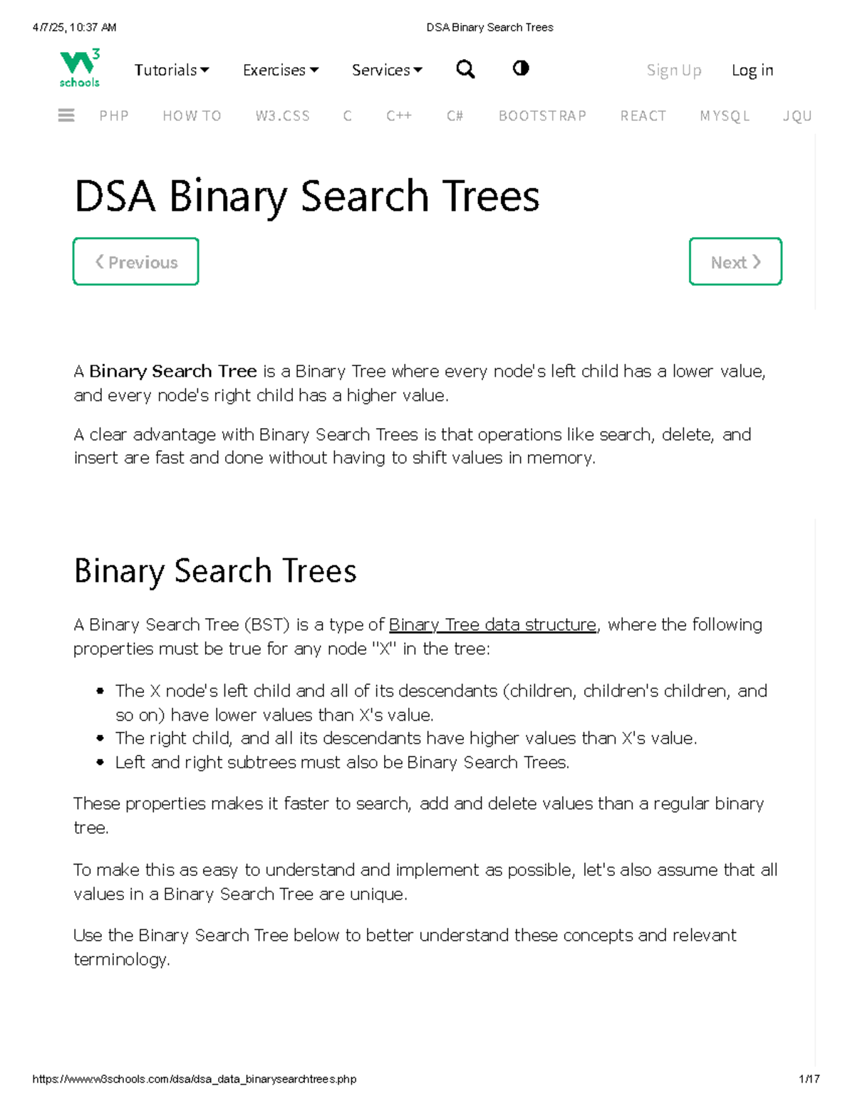 DSA 006: Comprehensive Guide to Binary Search Trees and Operations ...