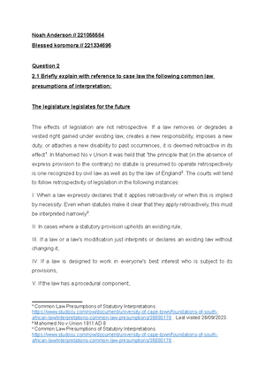 Customary LAW II JCU3602 Study Guide - DIUG YDUTS E Cu ts omary L aw II ...