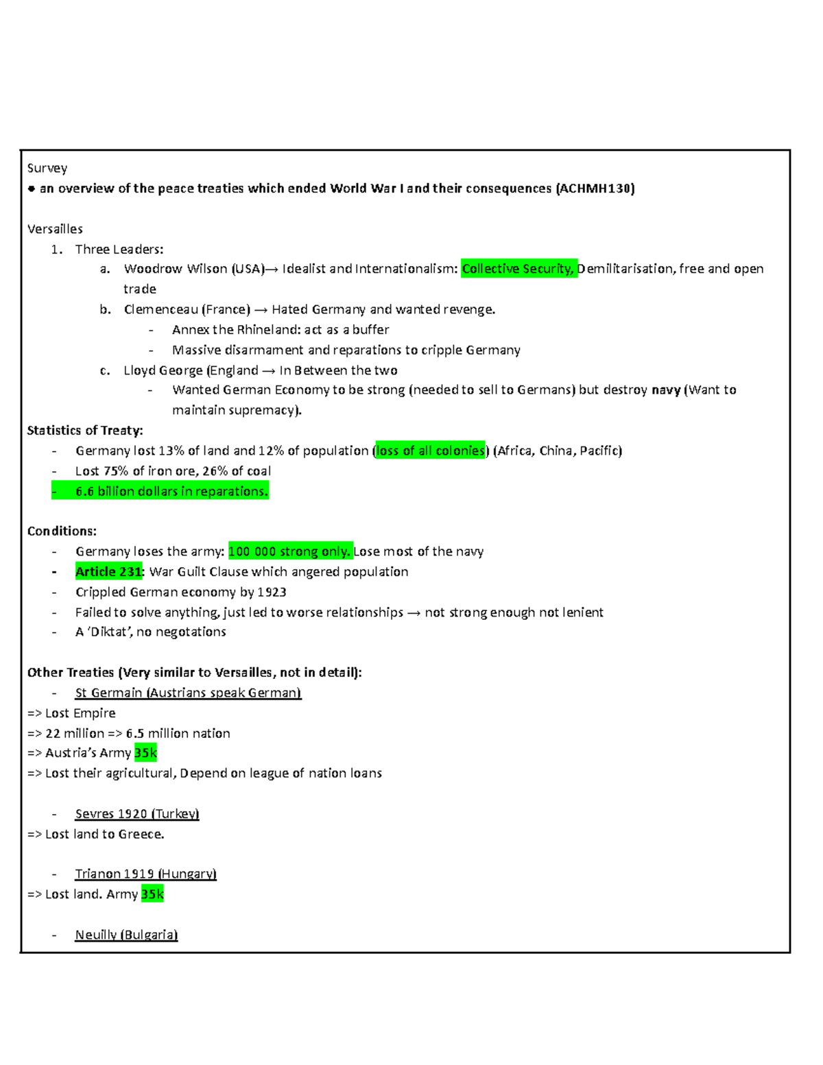Copy of Germany ( Ultra Condensed) - Survey an overview of the peace ...