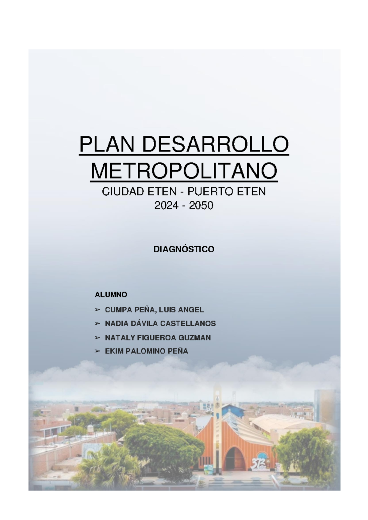 PDU Diagnóstico: Plan de Desarrollo Urbano Ciudad Eten 2024-2050 - Document Preview