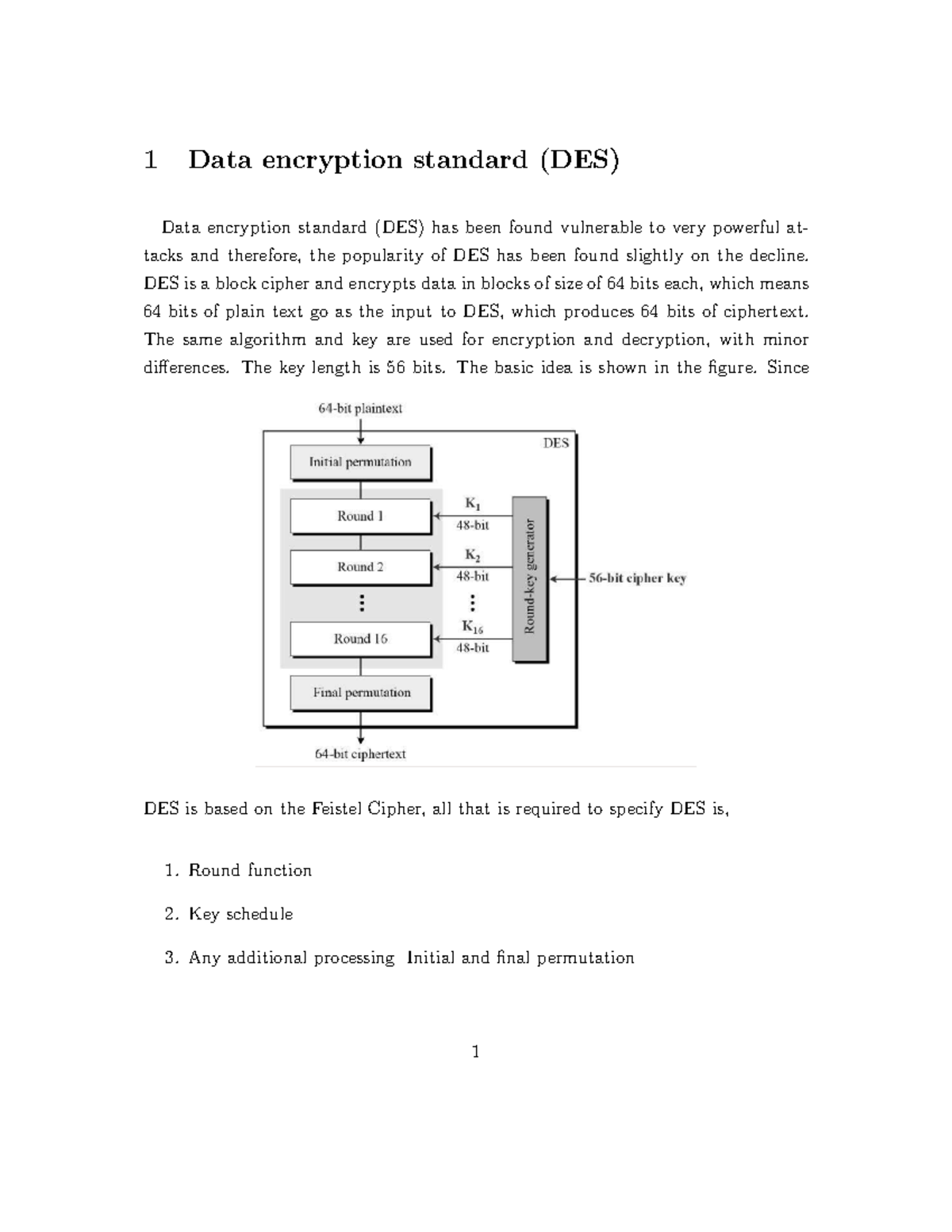 DES - Vulnerabilities and Key Components of Data Encryption Standard ...