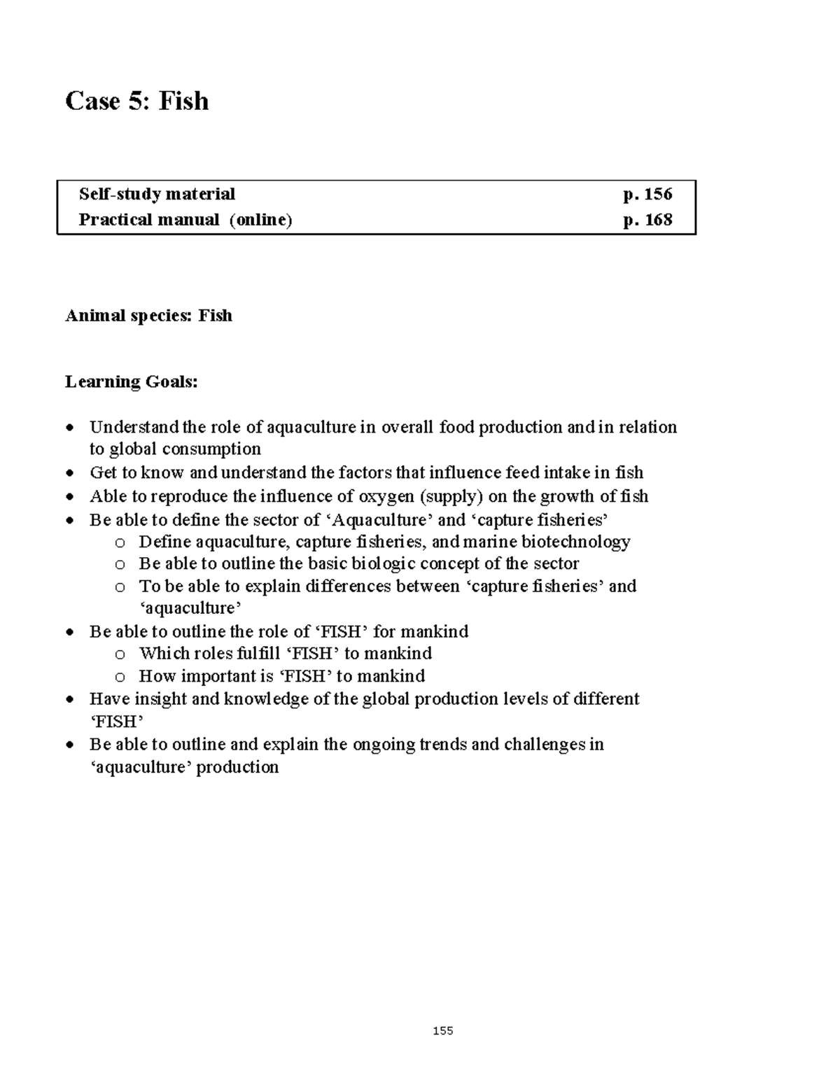 Case Study: Fish Aquaculture and Feed Intake Dynamics (FISH 101 ...