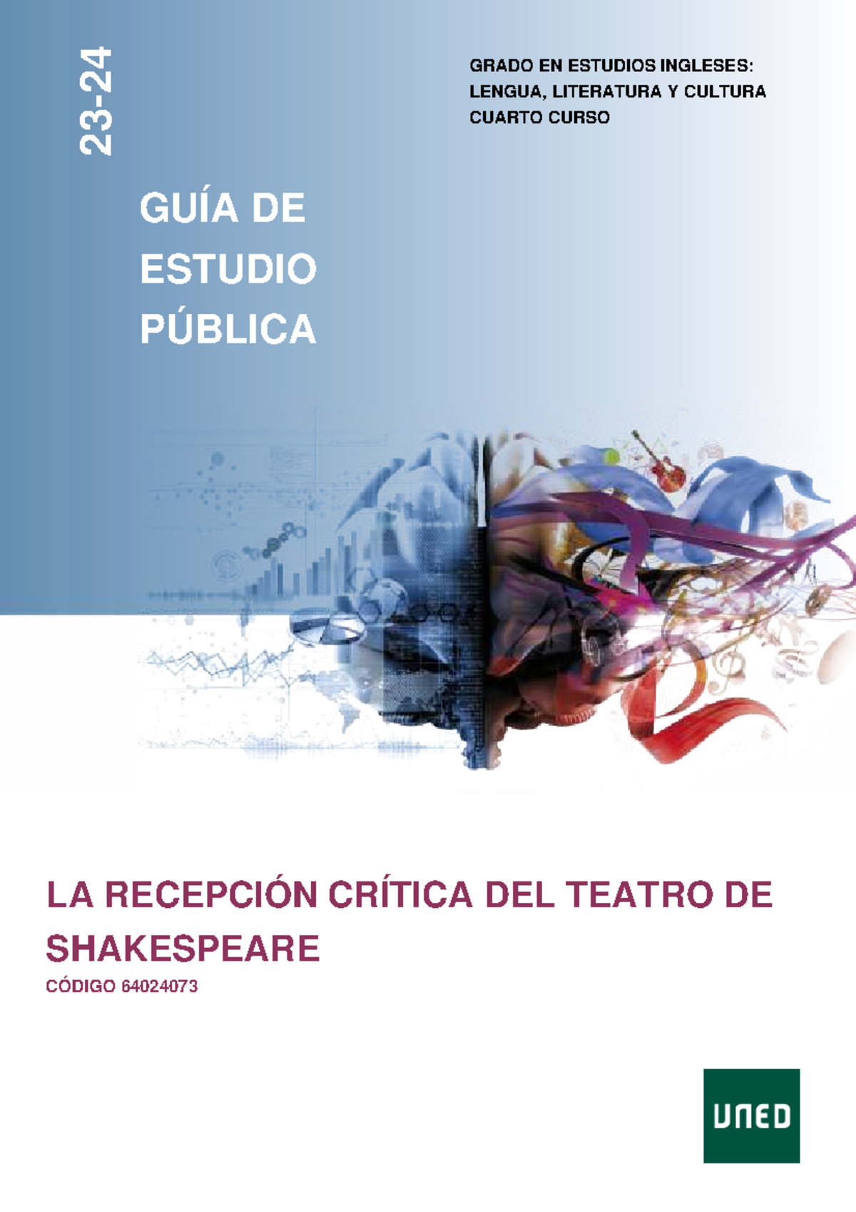 Guía de Estudio: Recepción Crítica del Teatro de Shakespeare - Código ...