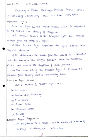 Network Theory Formula Notes (NT 101) - Studocu