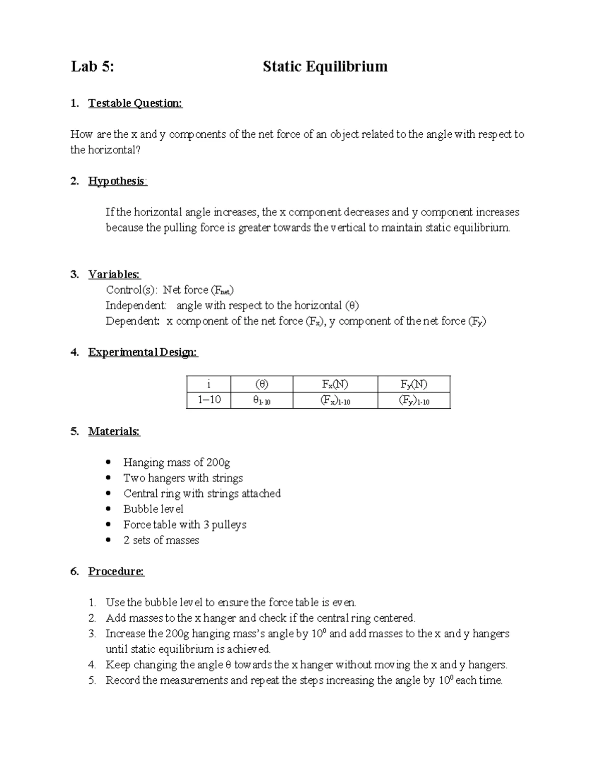 BIO 101: Potometer Lab Report on Transpiration Rates in Plants - Studocu