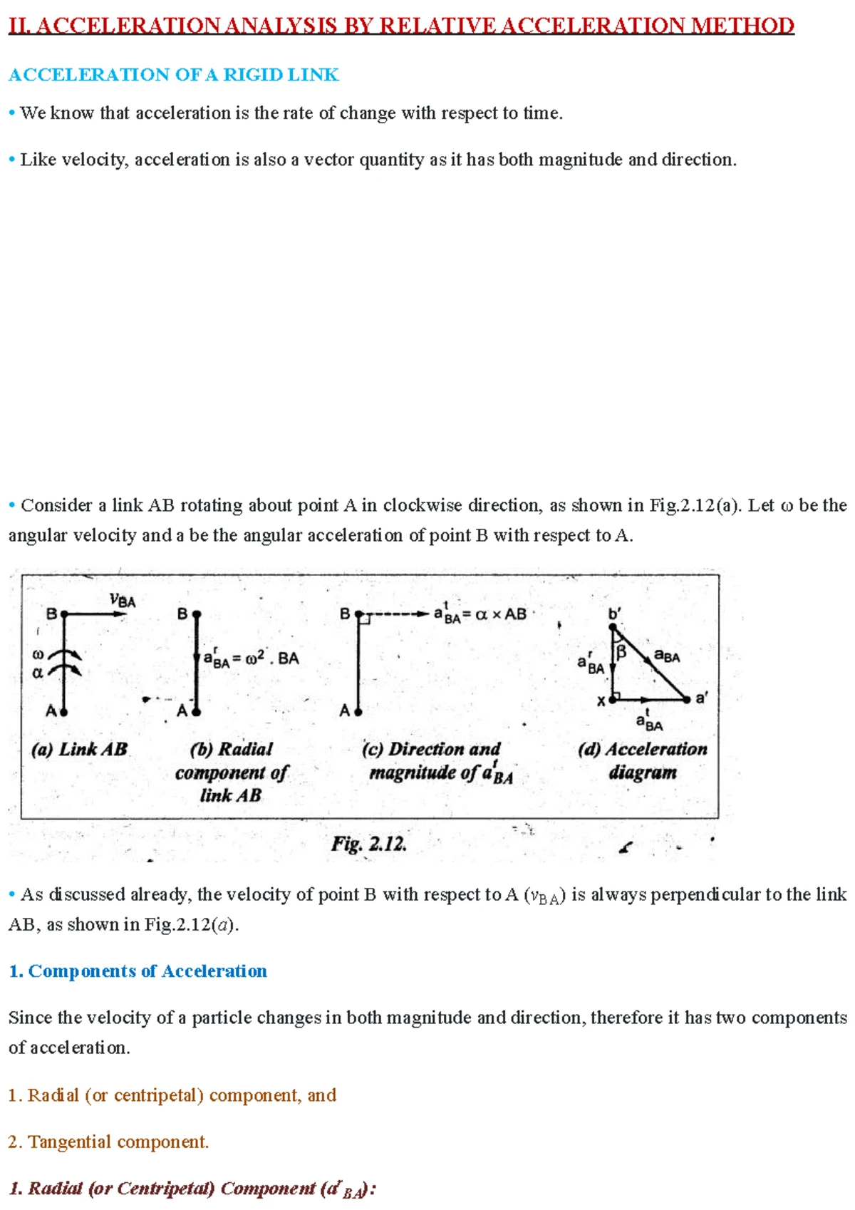 Kinematics of Mechanisms (Theory of Machines): Velocity Analysis ...