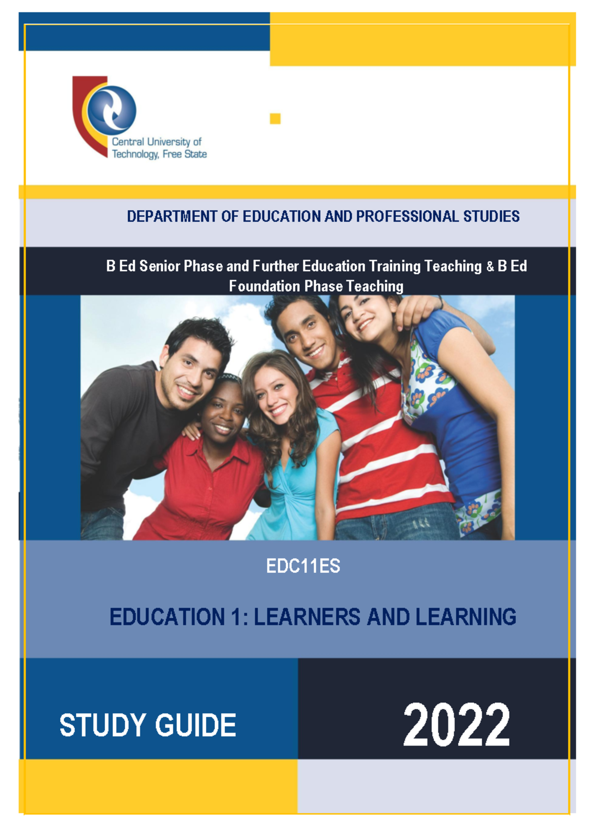 EDC11ES Learners and Learning Study Guide 2022 for Education I - Studocu