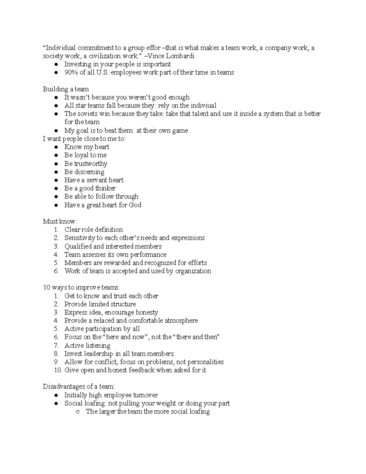 Chapter 10 - Professor Phil Vardamin Teamwork Class Notes - Studocu