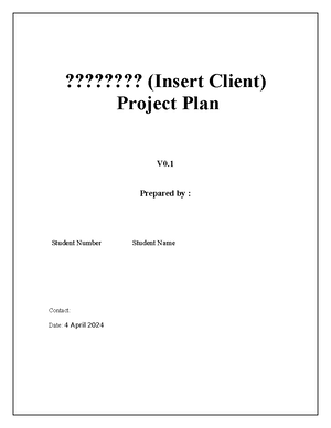 Assignment 1 Proposal - Contents - Studocu