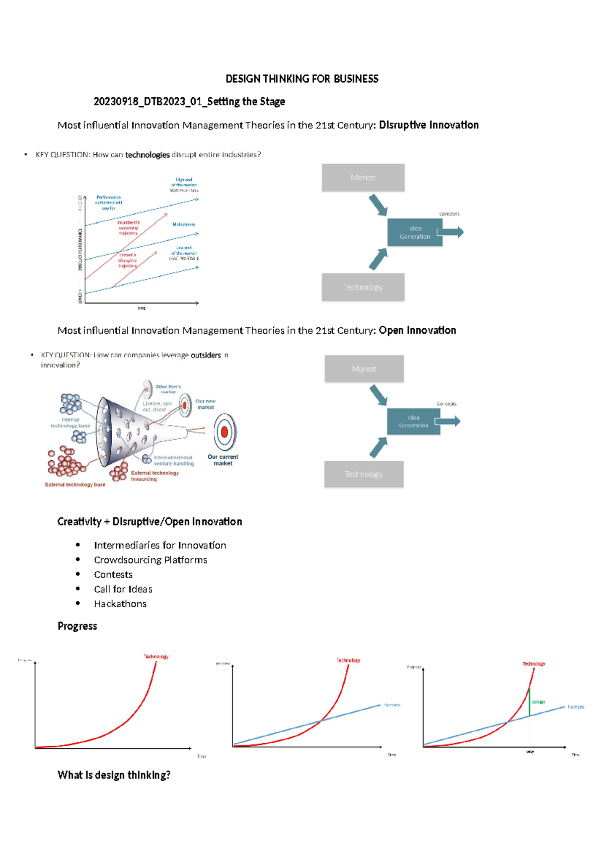 Design Thinking for Business: Notes on Innovation & Problem Solving ...
