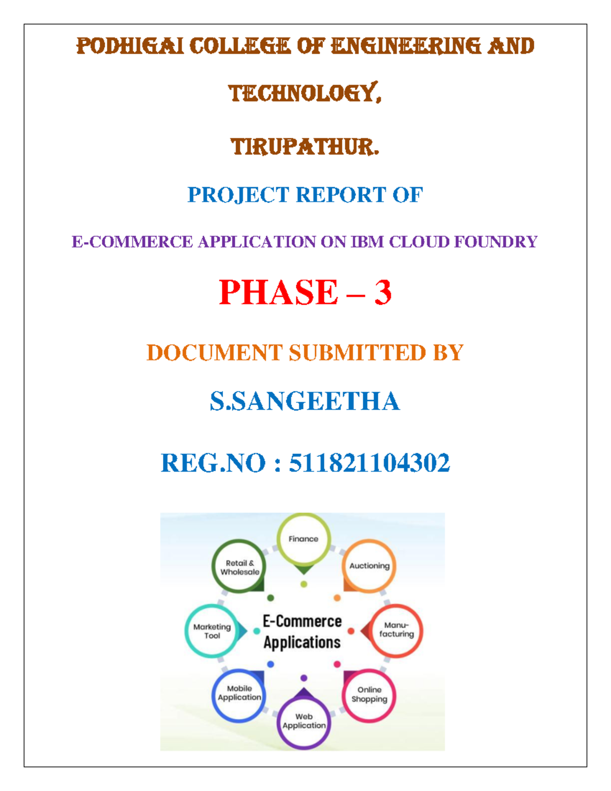 Cloud Application Developement- Phase 3 - PODHIGAI COLLEGE OF ...