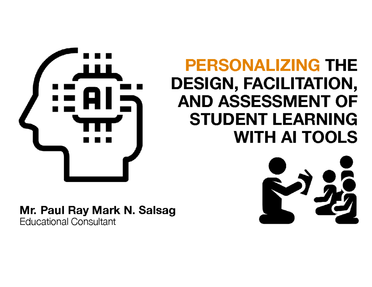 Personalizing Student Learning with AI Tools - 0801 Slide Handout - Studocu