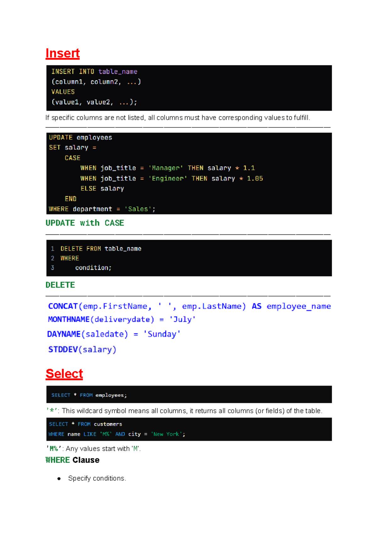 SQL Language: Understanding Joins, Operators, and Aggregate Functions ...