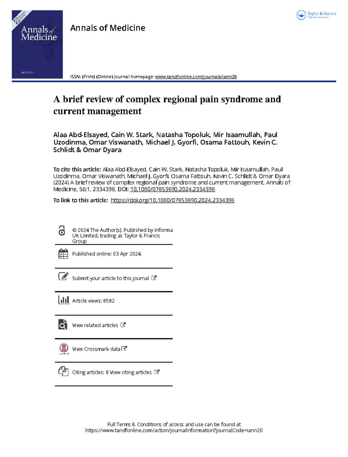 CRPS 101: Overview and Management Strategies for Complex Regional Pain ...