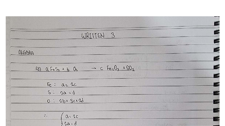 Written 3 - Algebra Practice Problems and Solutions - Studocu