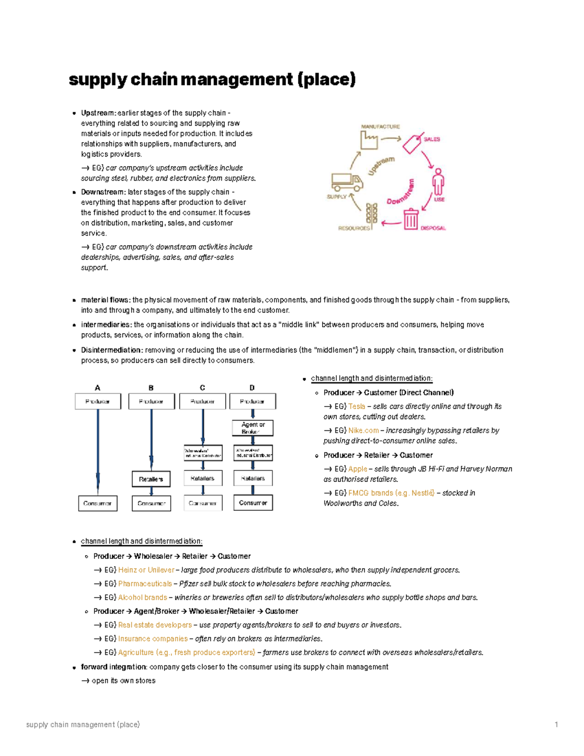 Wk5 - MKTG3306 Supply Chain Management: Upstream & Downstream Insights ...