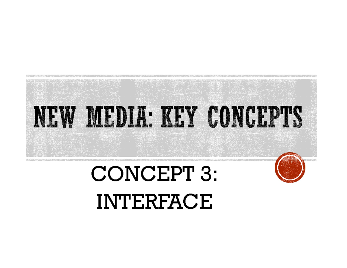 Concept 3 Interface - CONCEPT 3: INTERFACE Poster (1996:20) THE ...