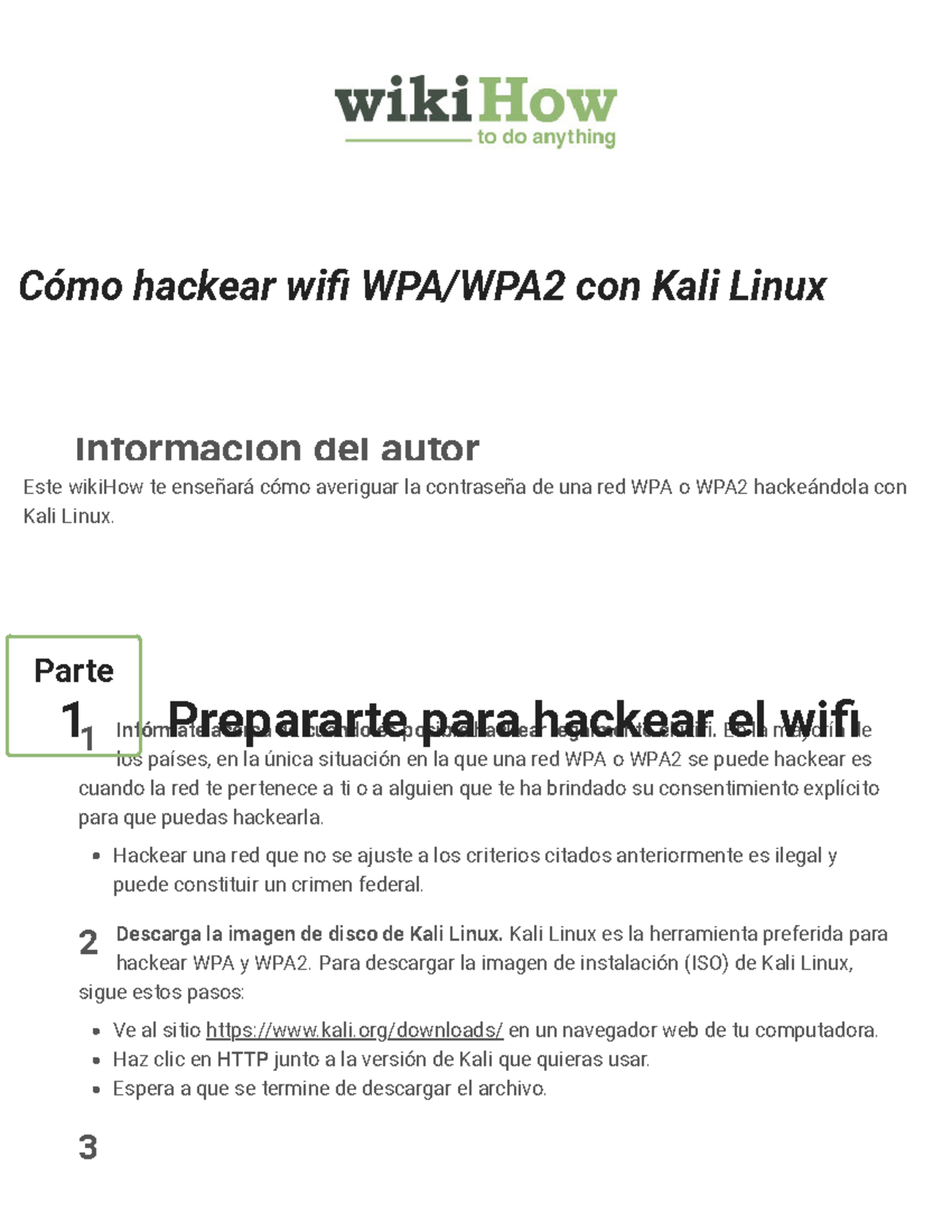 Cómo Hackear Redes Wifi WPA/WPA2 con Kali Linux: Guía Paso a Paso - Document Preview