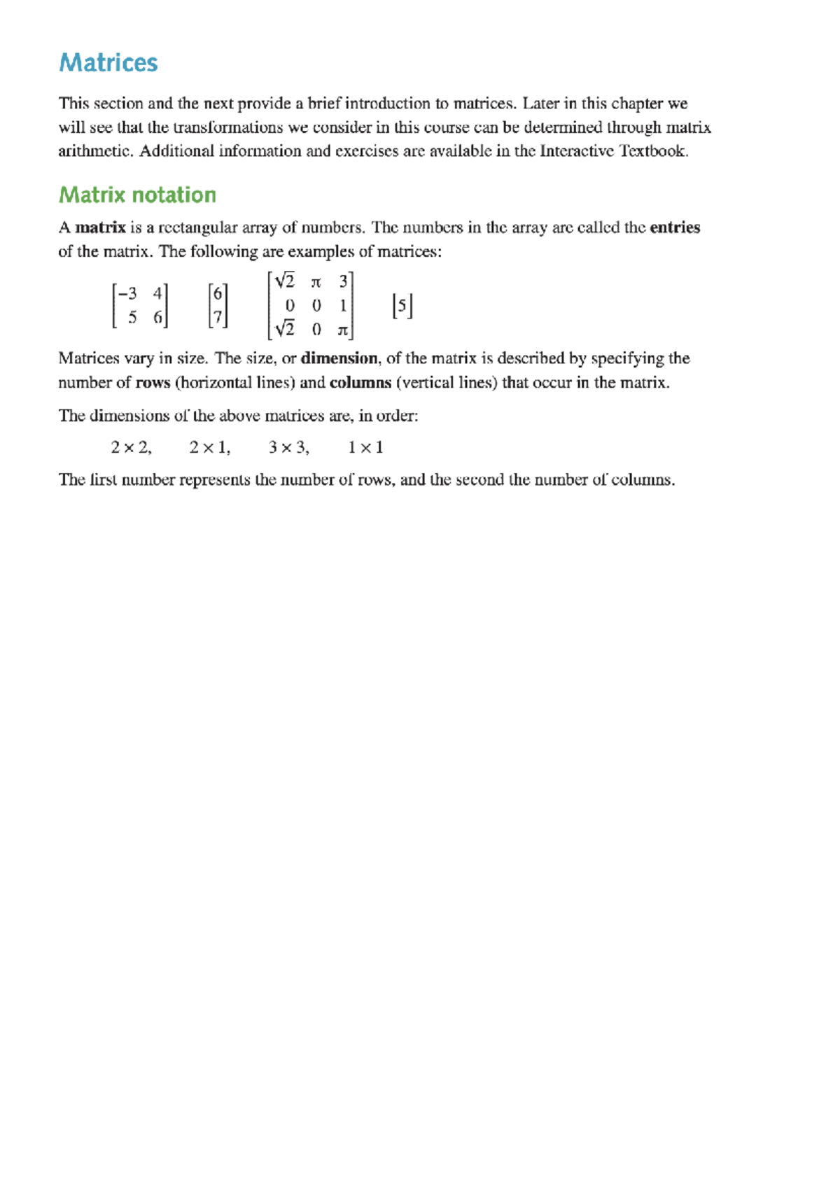 Basic Matrices & Simultaneous Equations (MATH 101) - Studocu