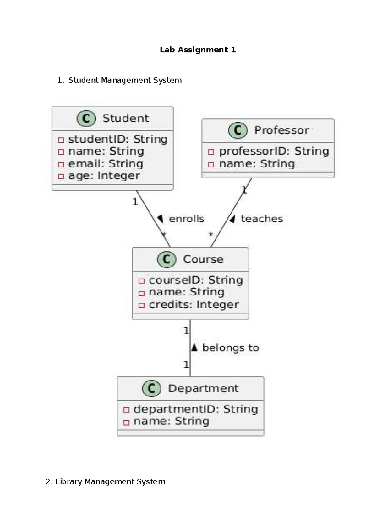 Lab Assignment 1 - practical - Core Java - Lab Assignment 1 Student ...
