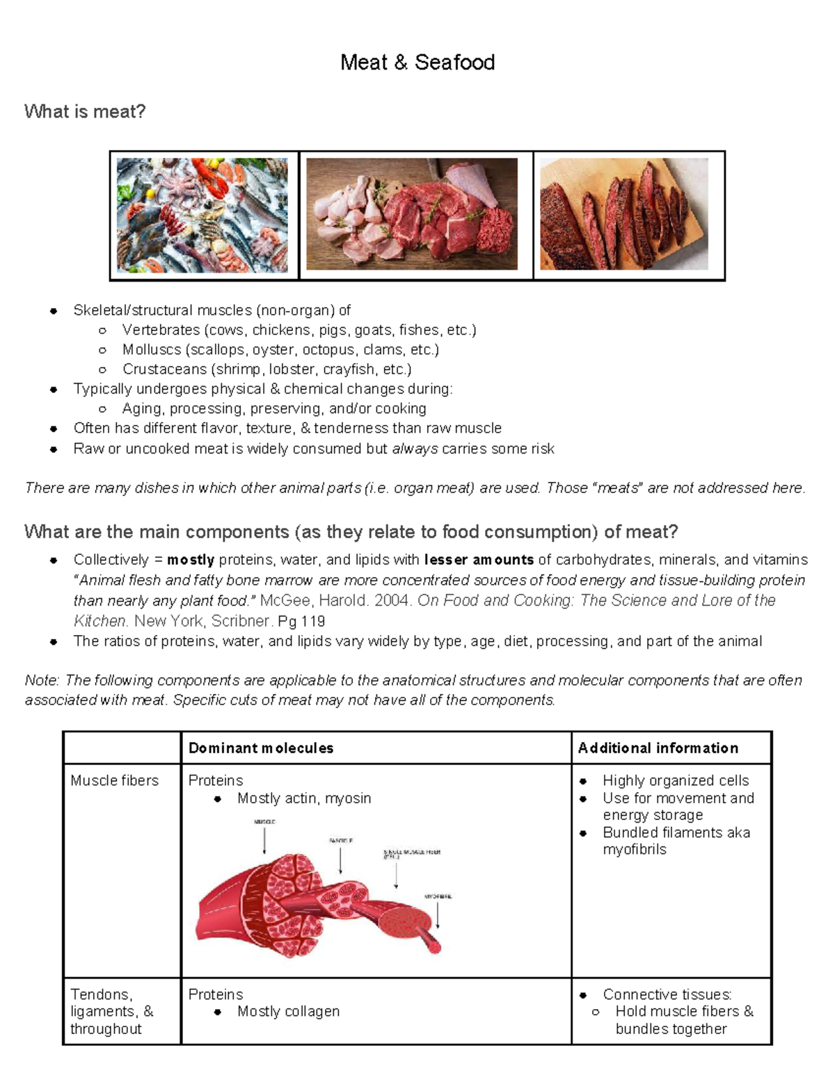 Culinary Science of Meat: Structures, Prep Methods & Flavor Profiles ...