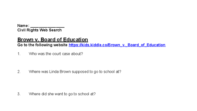 Civil Rights Web Search: Key Cases & Leaders Analysis - Studocu