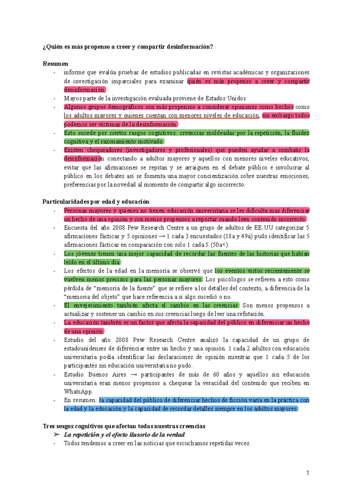 ¿Quién es más propenso a creer y compartir desinformación - ¿Quién es ...