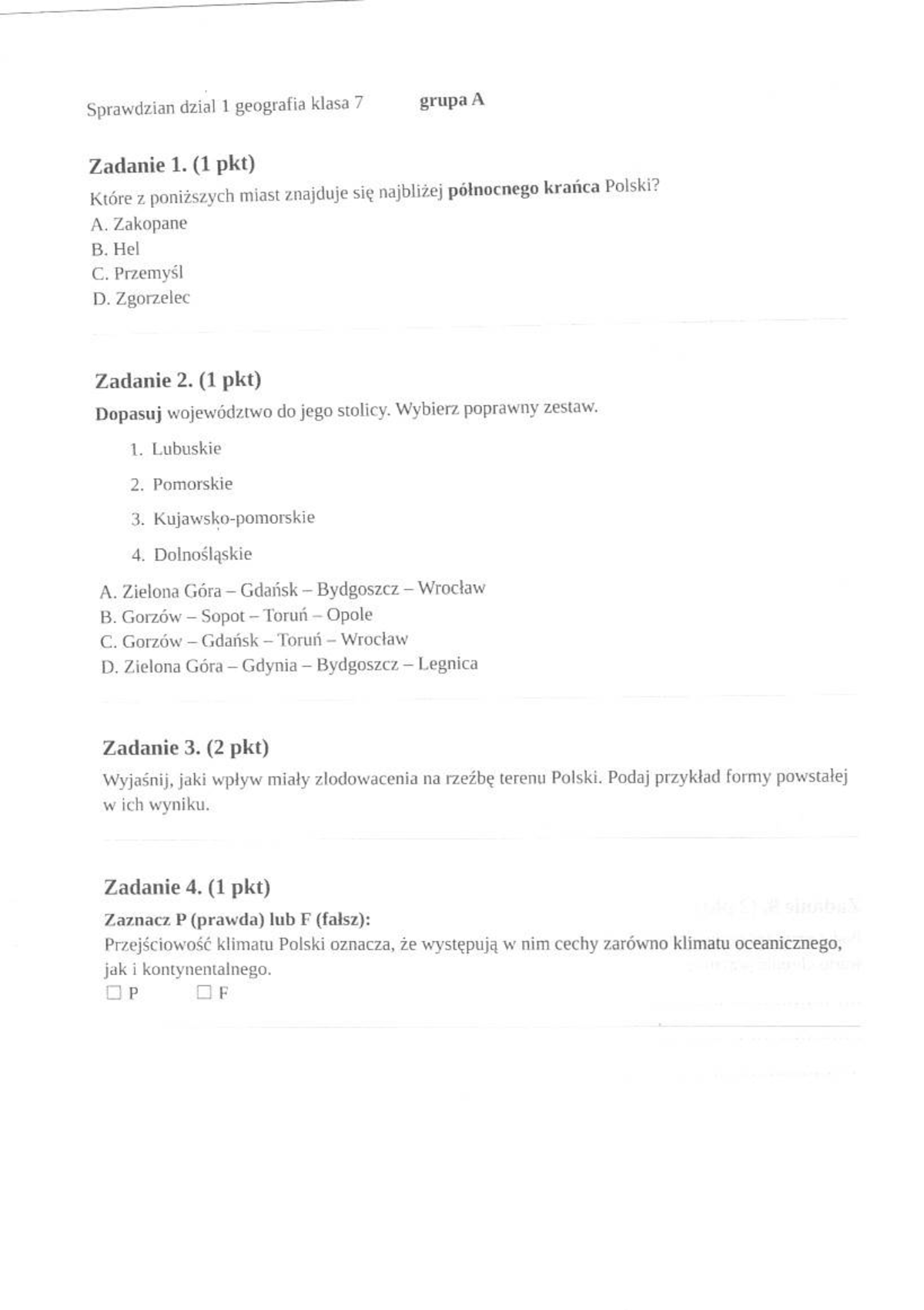 środowisko Przyrodnicze Polski Sprawdzian Planeta Nowa Nowa Era www.studocu.com