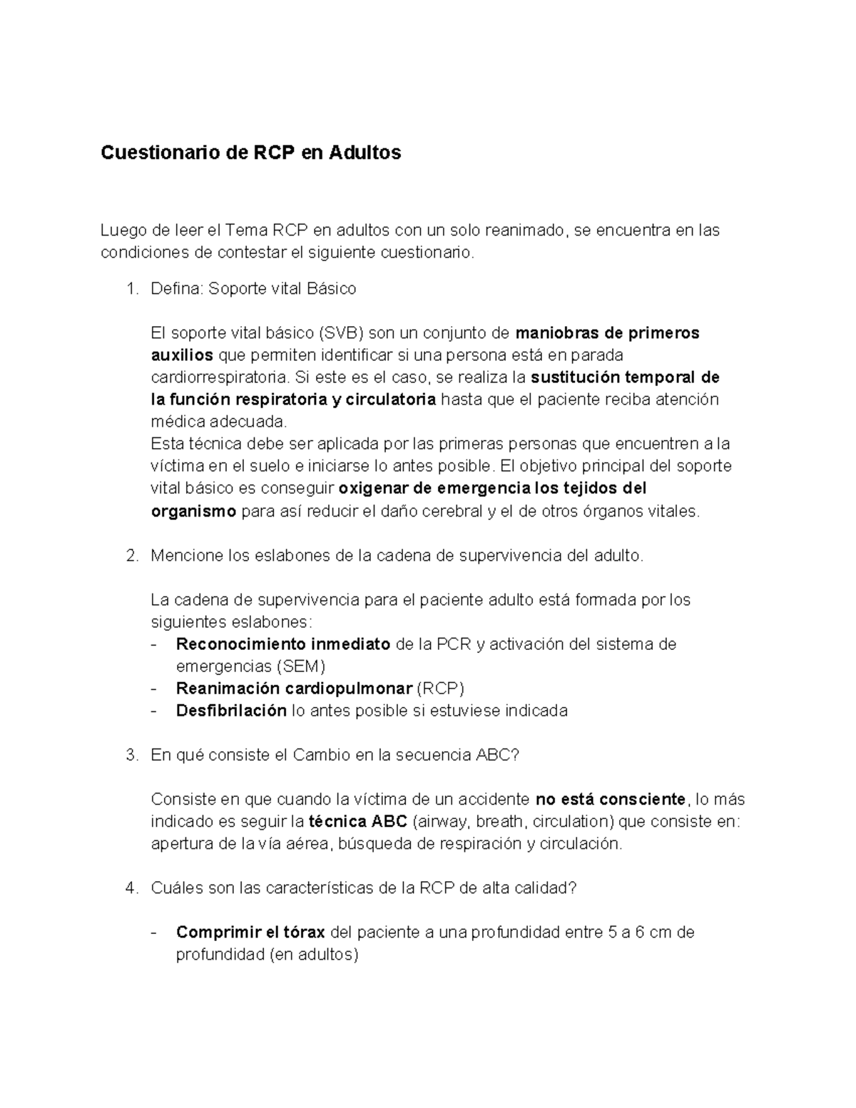 3.1 Cuestionario de RCP en Adultos - Cuestionario de RCP en Adultos ...