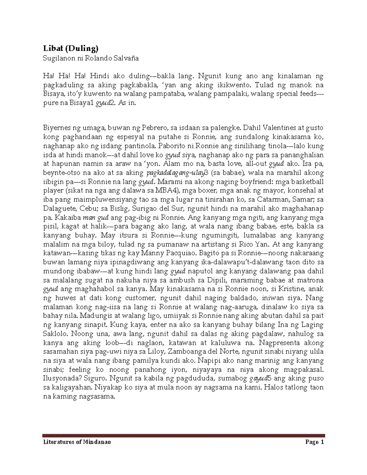 Q&A: Mga Mahahalagang Tanong sa Paggamit ng Wikang Filipino (Final ...