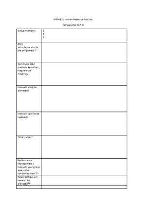 MMH232 T2 2024 Group Training Report: Designing a Training Program ...