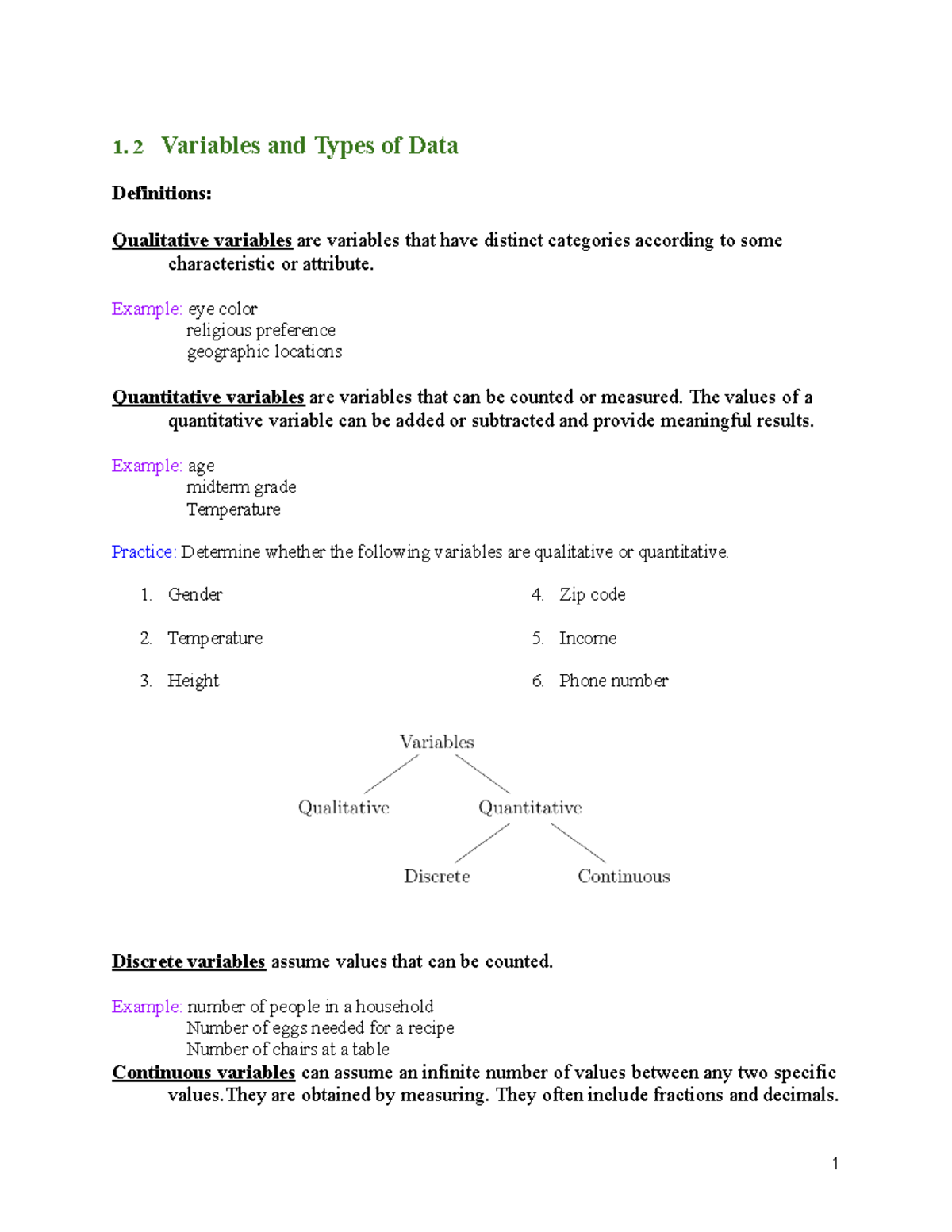 1.2 Variables and Types of Data: Qualitative vs Quantitative Elements ...