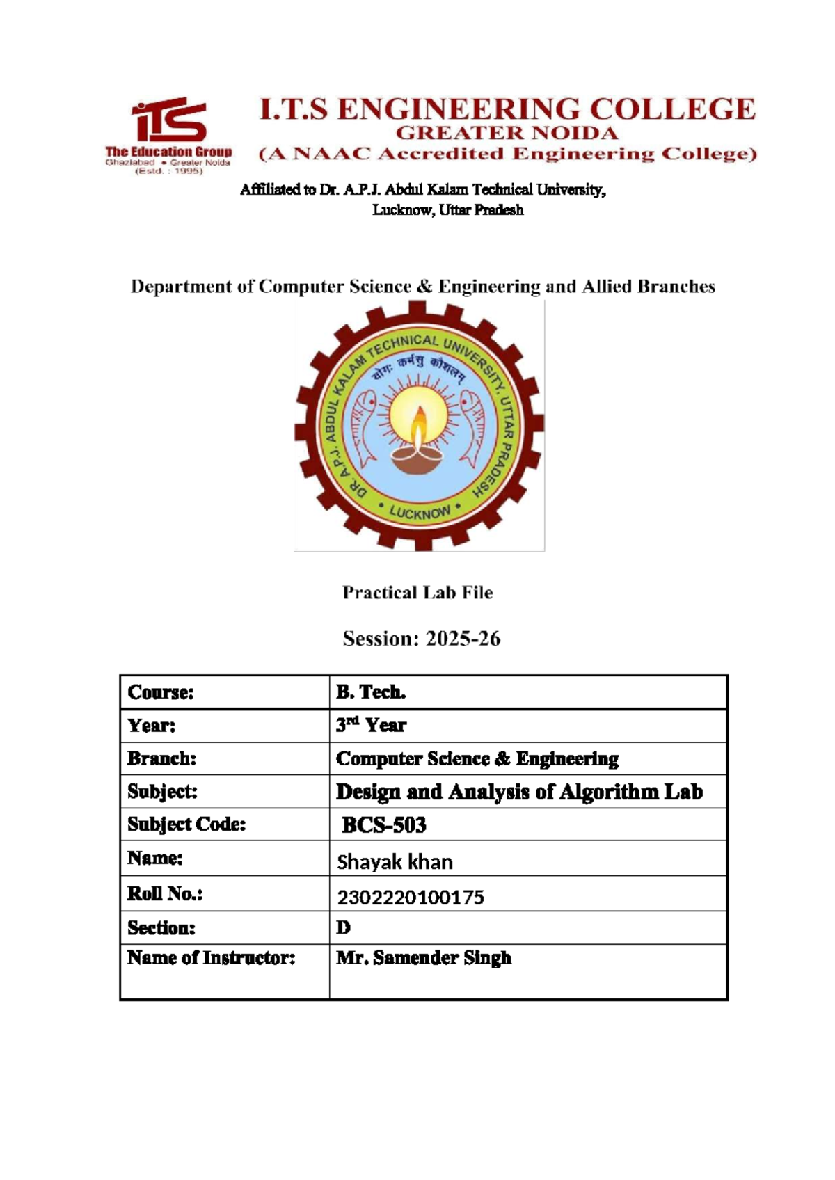 CS101 Lab File Index: Sorting & Searching Algorithms - Studocu