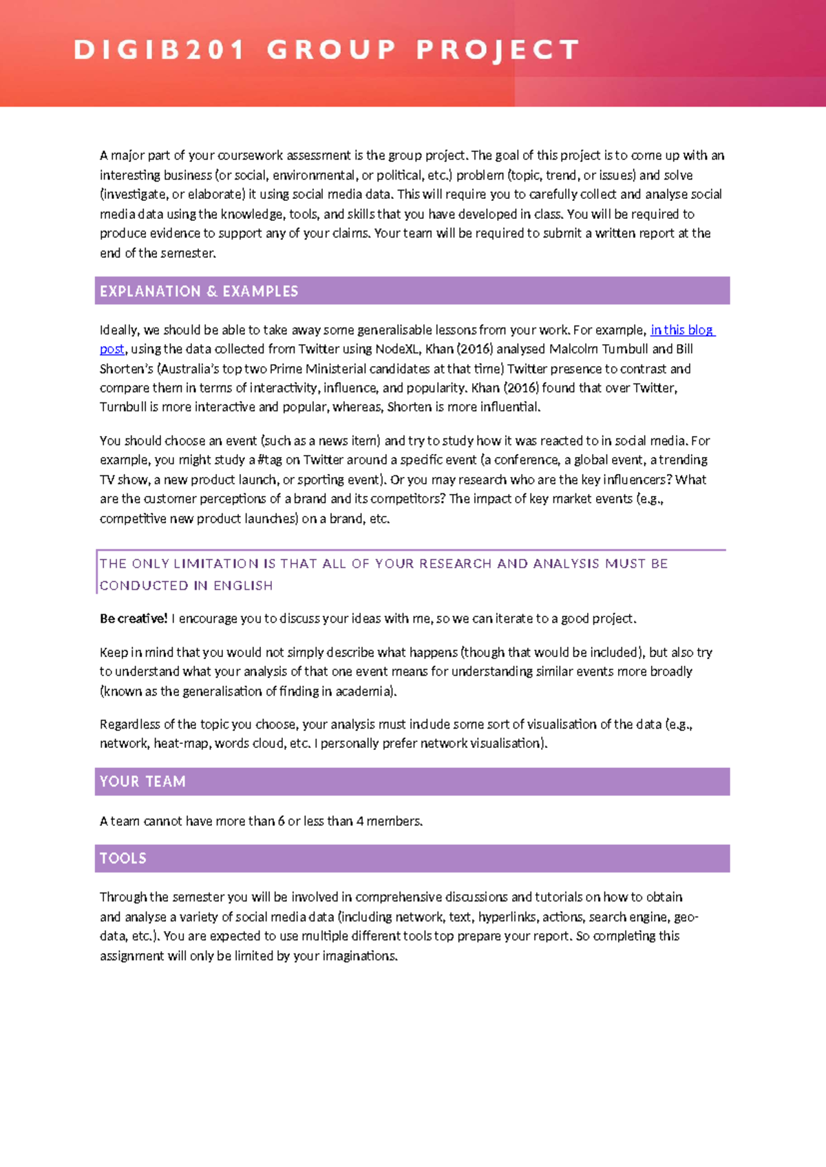 Group Project Guidelines: Analyzing Social Media Data for Insights ...
