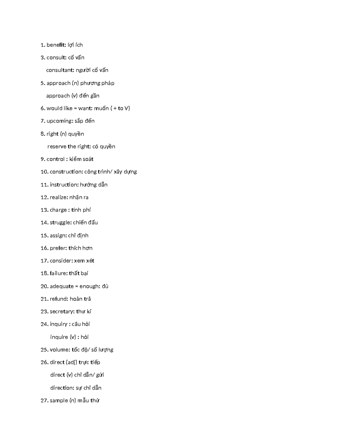1. Vocabulary Notes for Course 1: Key Terms and Definitions - Studocu