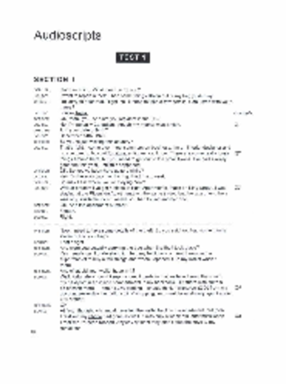 Cam 14 Tapescript - Personal Notes on Audioscripts and Cases - Studocu