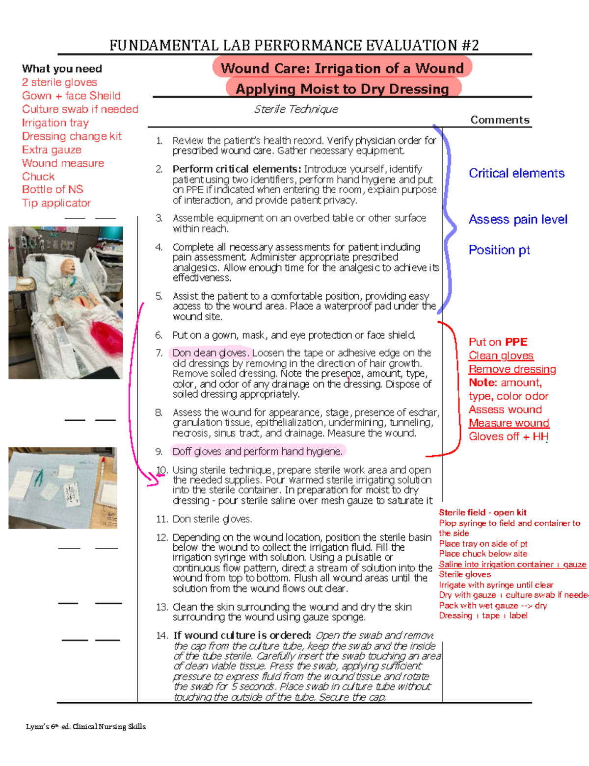 NURS 101: Wound Care Techniques - Irrigation & Dressing Change Guide ...