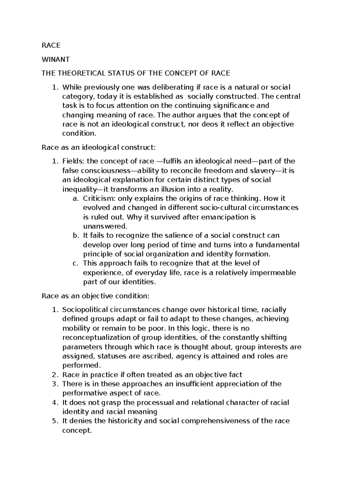 Strat RACE: Examining the Social Construction of Race and Class ...