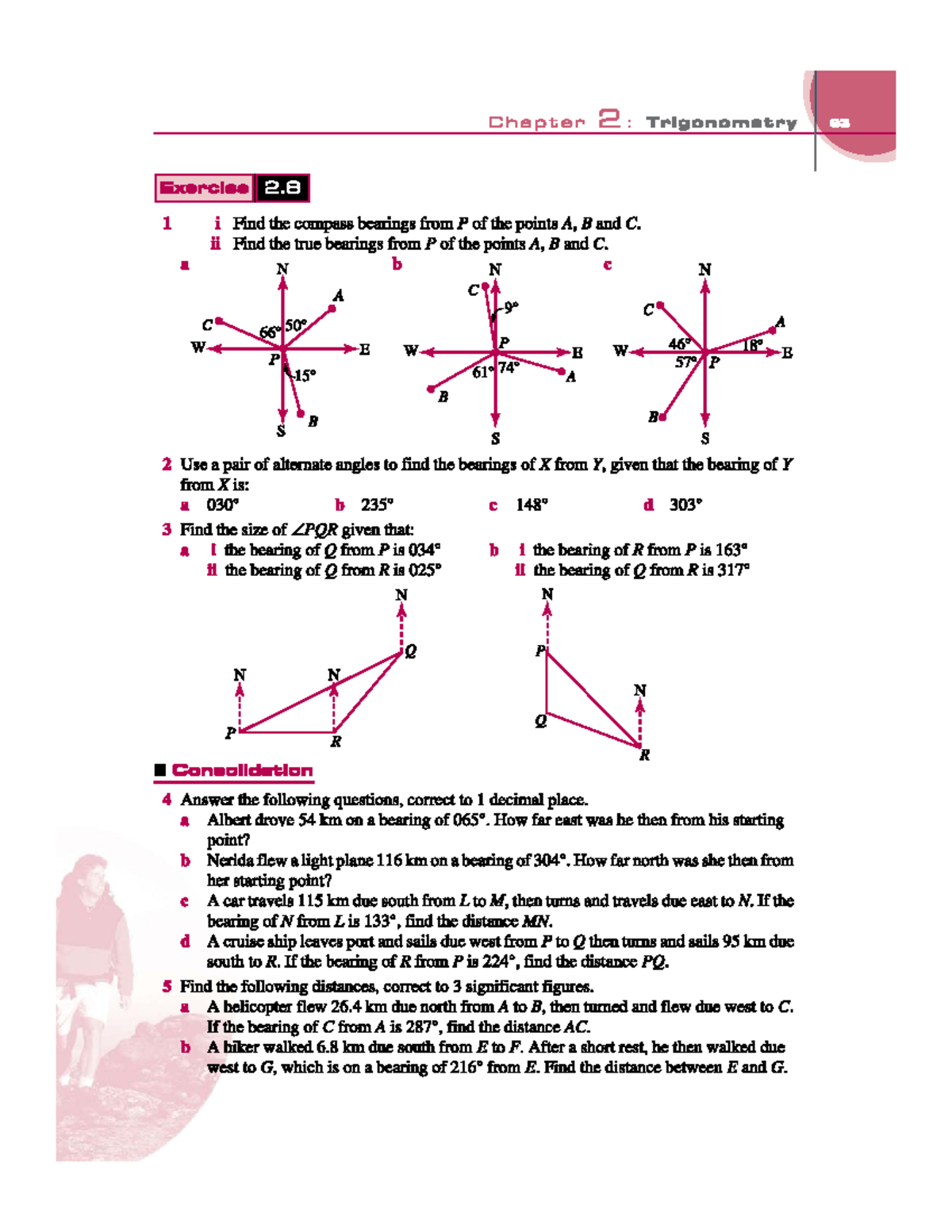 Chapter 2: Trigonometry Bearings Exercises & Solutions (Math 63) - Studocu