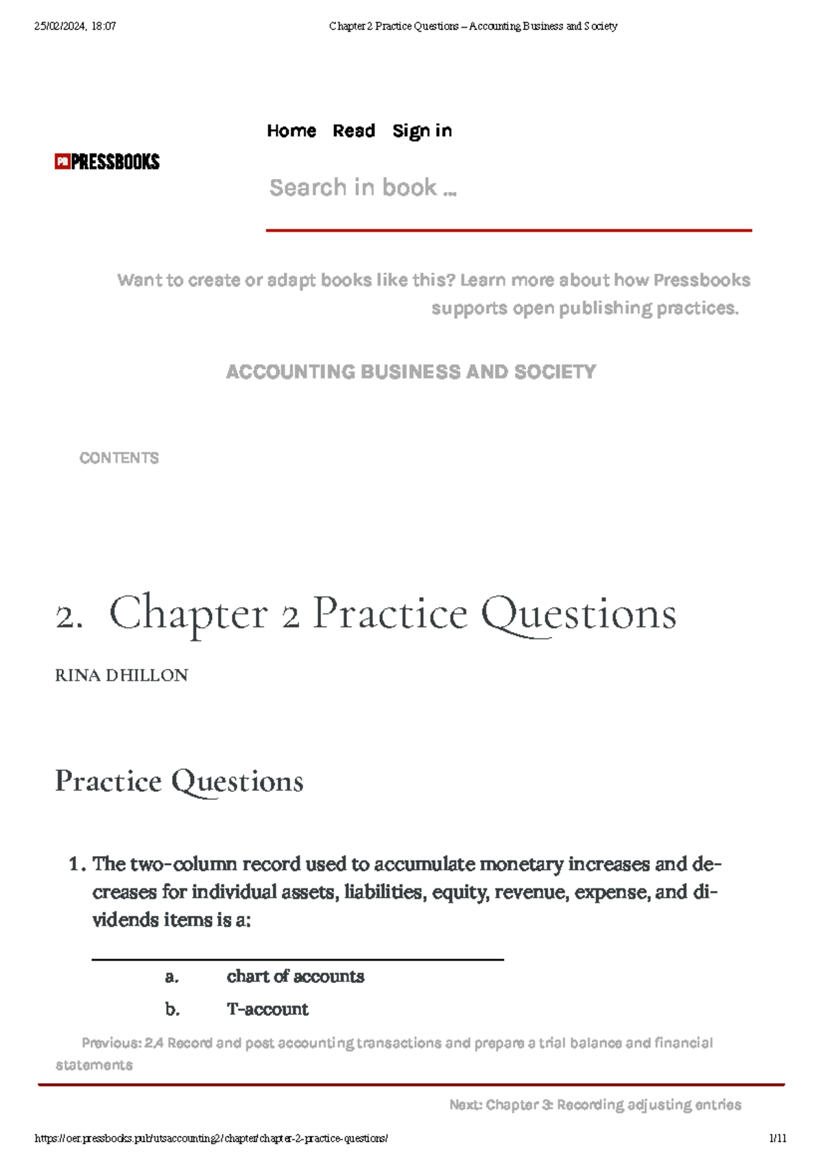 Chapter 2 Practice Questions – Accounting Business and Society - Home ...