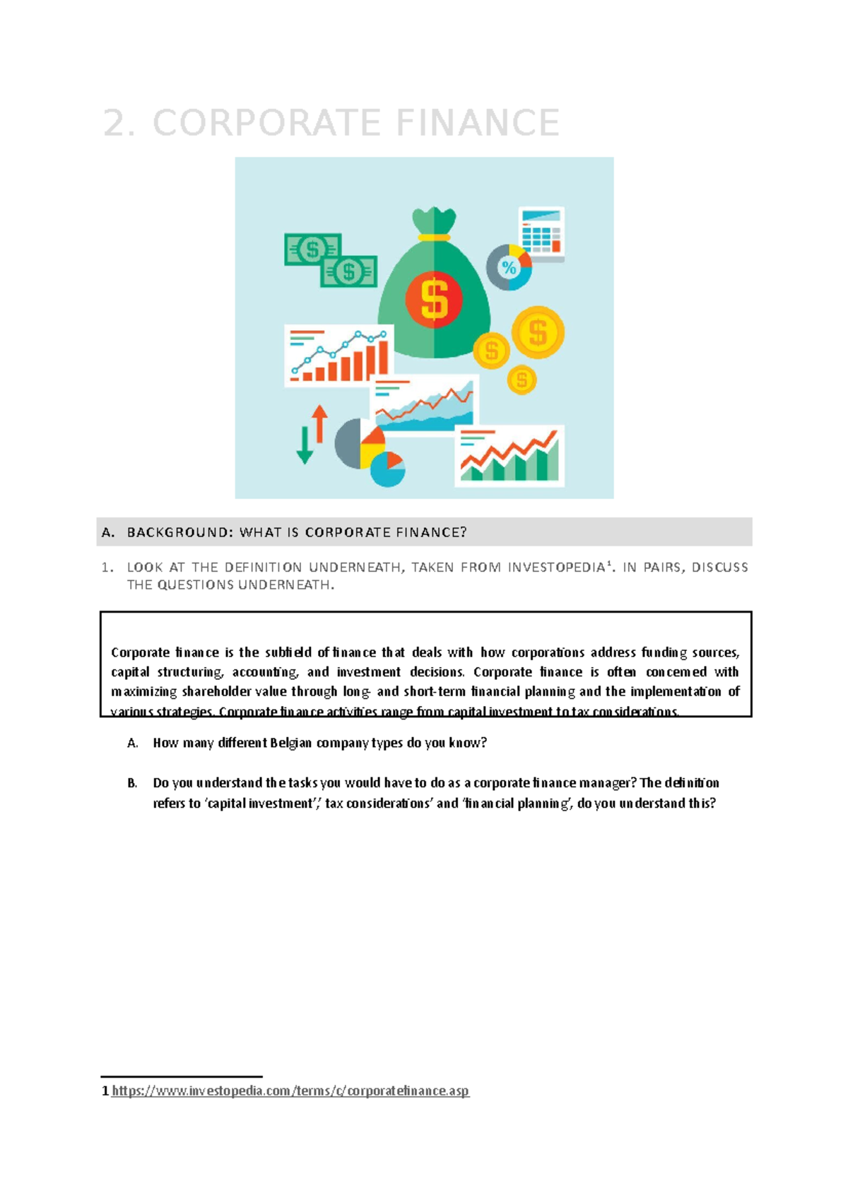 Financial English 2 - Unit 3: Understanding Corporate Finance Concepts ...