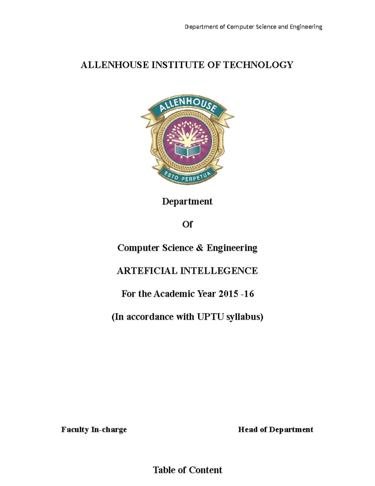 AI Lab Manual: Prolog Programming and Expert Systems - CSE 2015 - Studocu