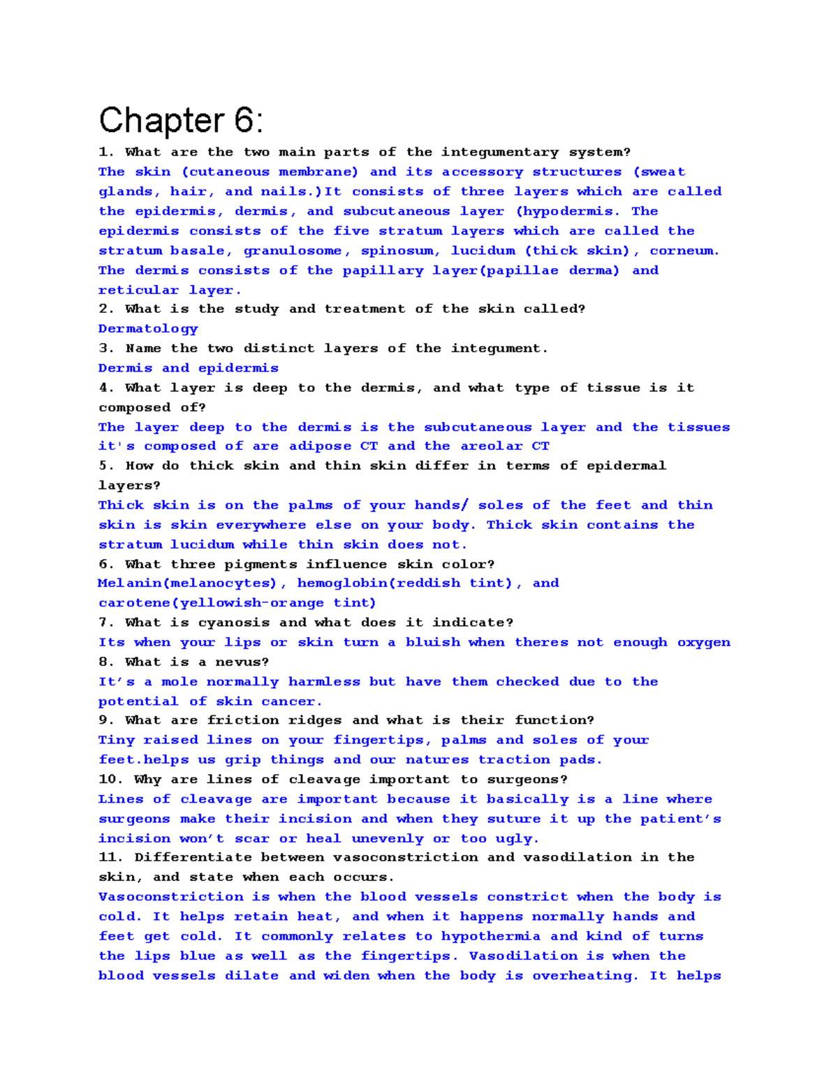 Unit 2 Study Guide: Integumentary System Overview and Key Concepts ...