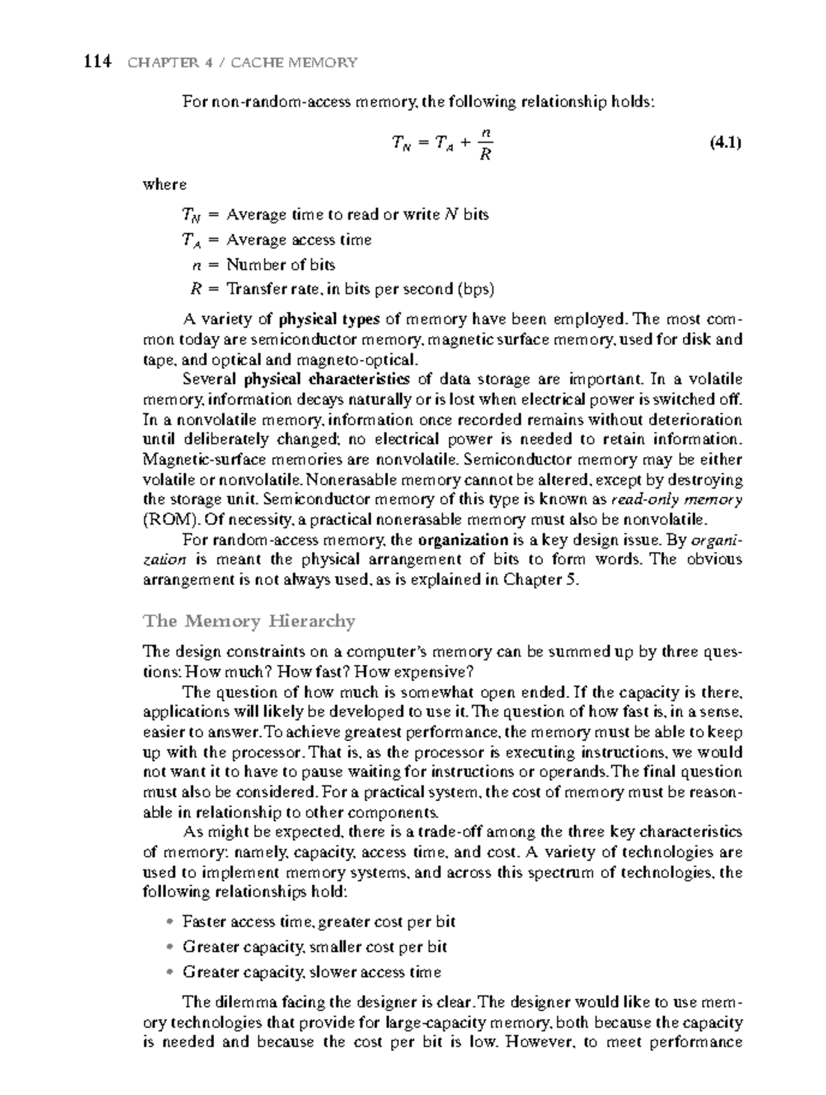 Computer Organization and Architecture (27) - 114 CHAPTER 4 / CACHE ...
