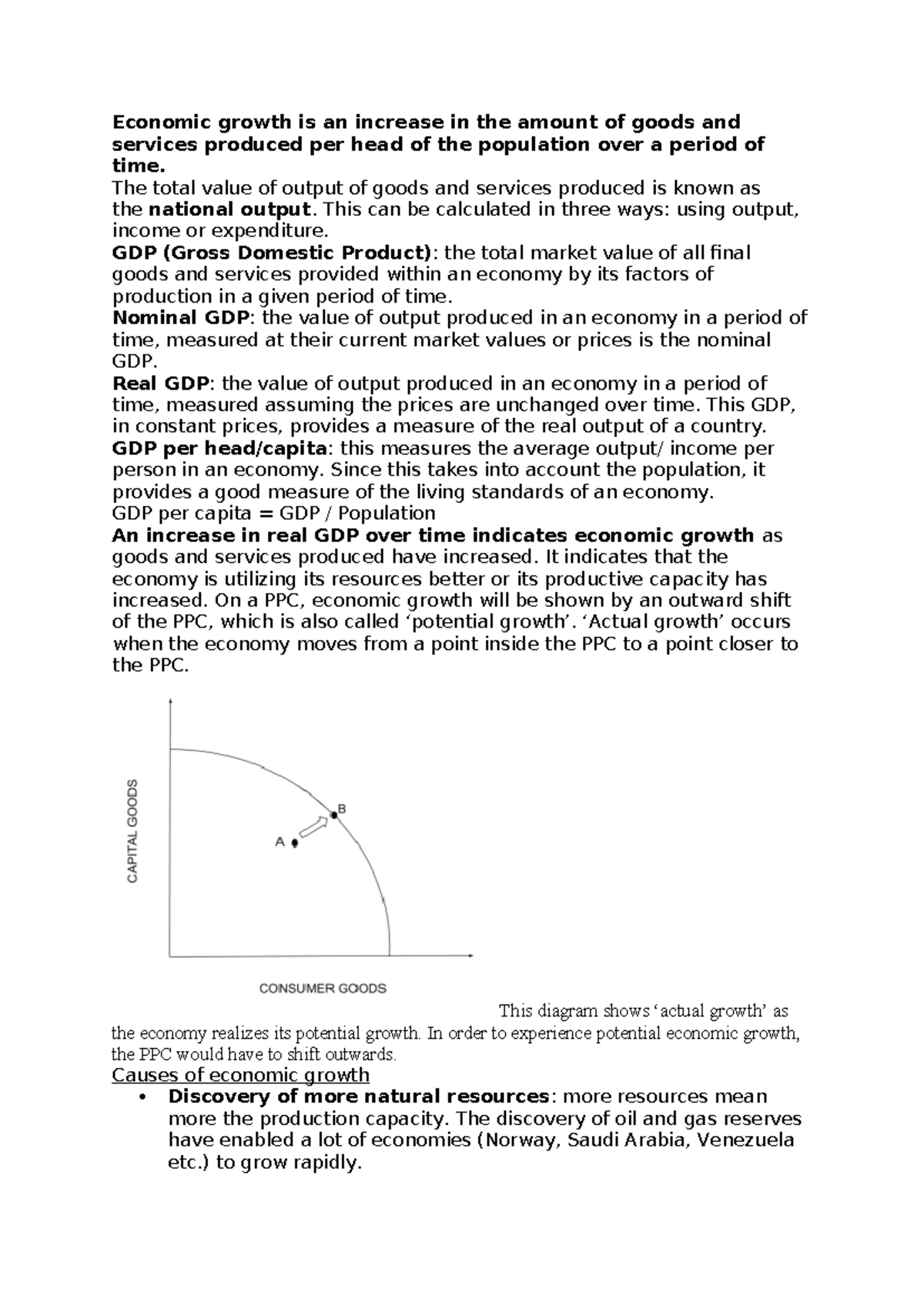 Economic Growth: Key Concepts and Implications (ECO 101) - Studocu